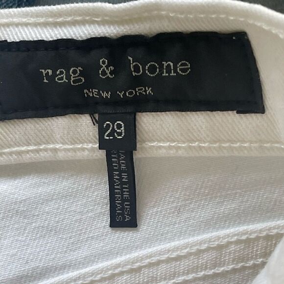 RAG & BONE White Justine Wide Leg Ankle Jean, Size 29. NWT - Picture 8 of 11